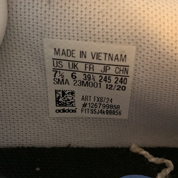 White and Black Adidas - Picture 4 of 4